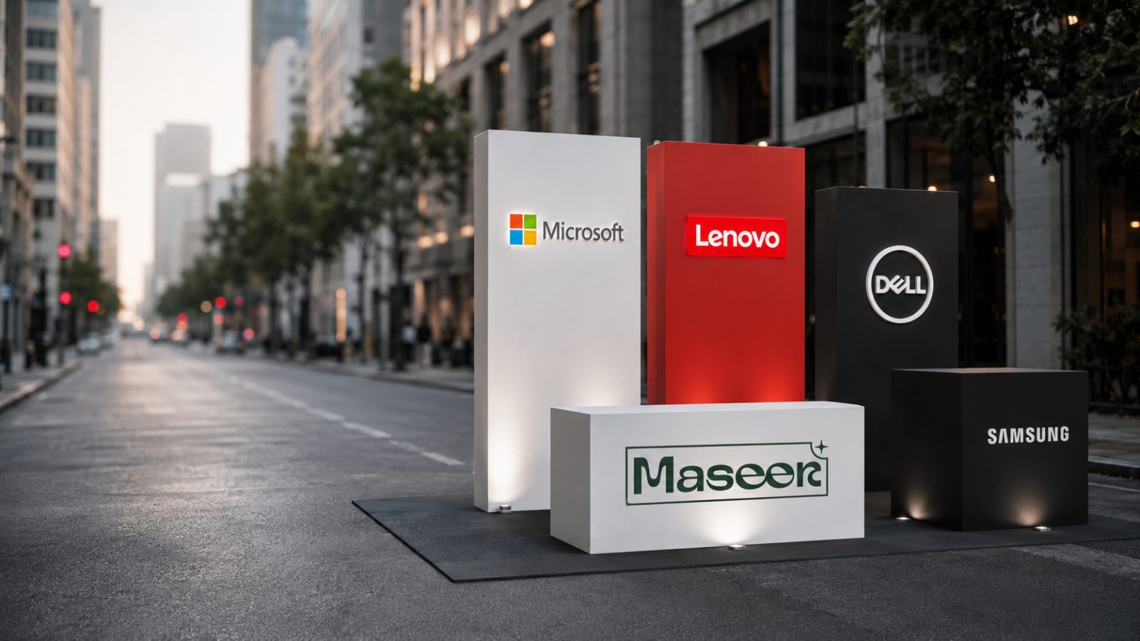 Activaciones de marca Maseer para empresas tech